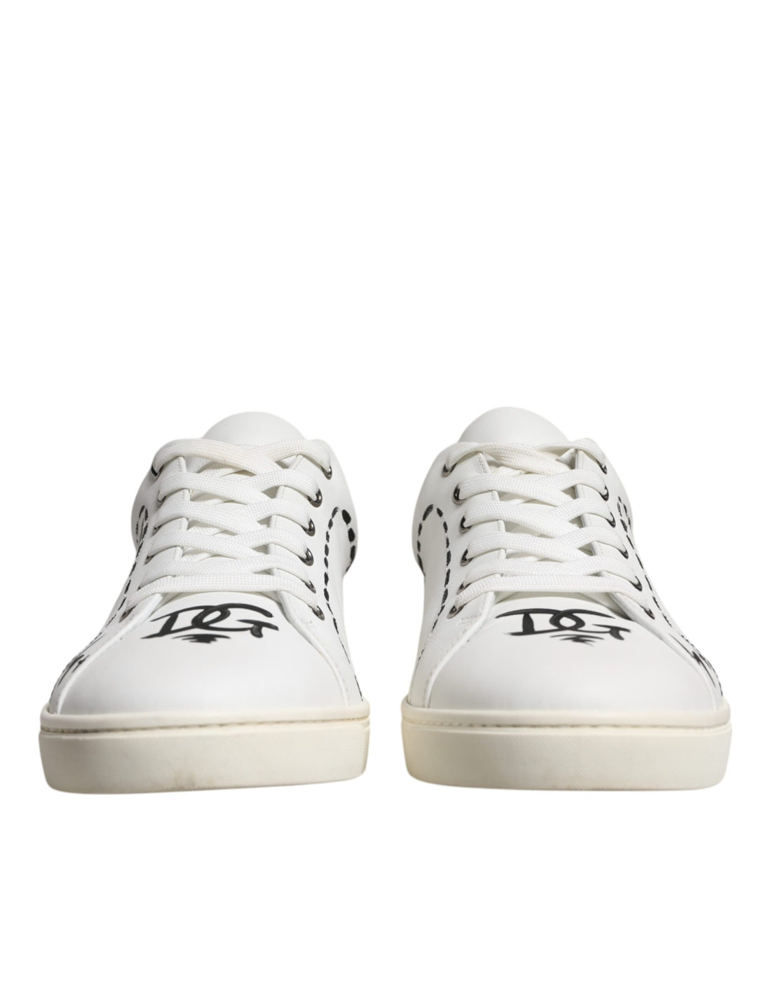 Dolce &amp; Gabbana White Leather Milano Low Top Sneakers Shoes