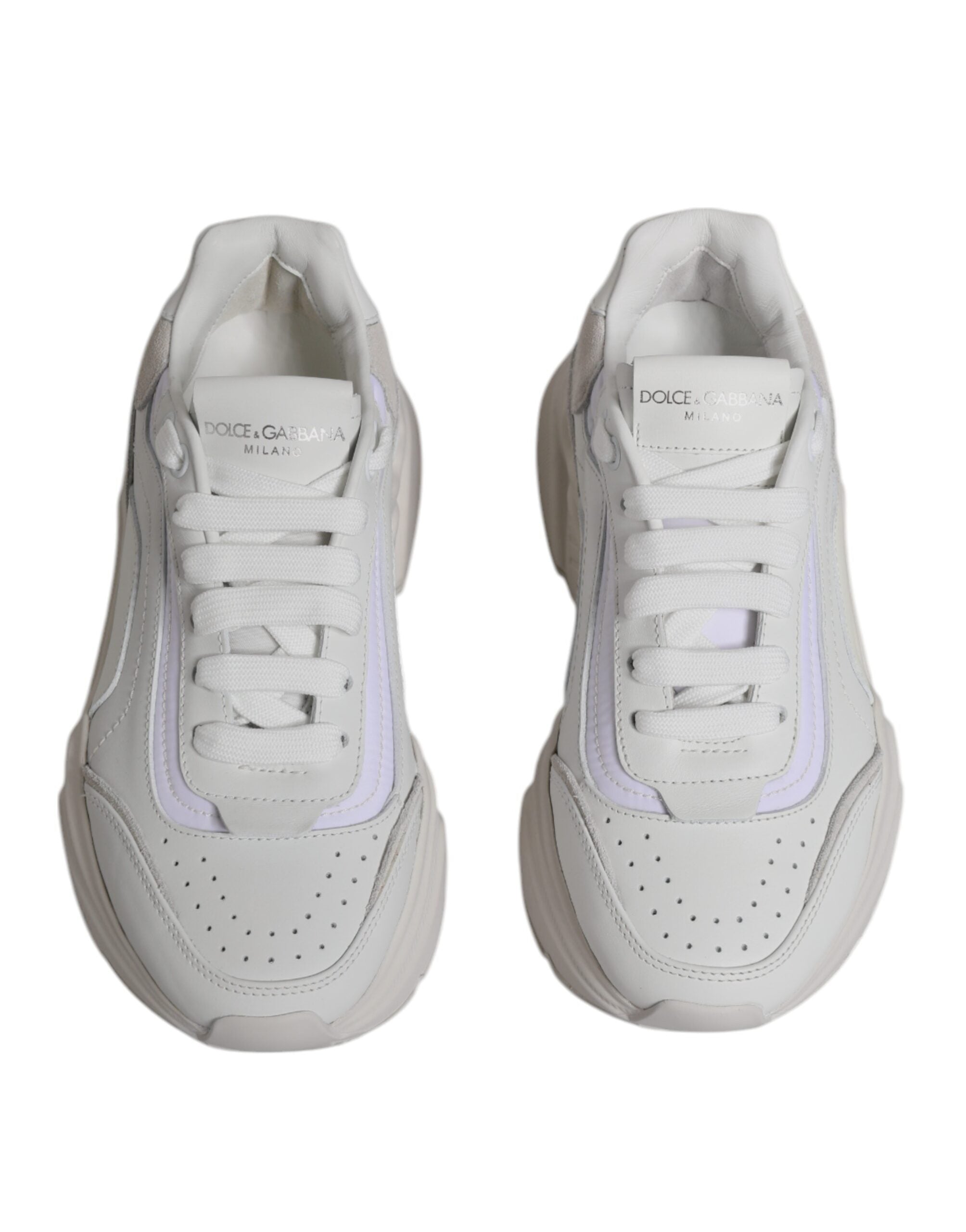 Dolce &amp; Gabbana White Daymaster Low Top Sneakers Shoes