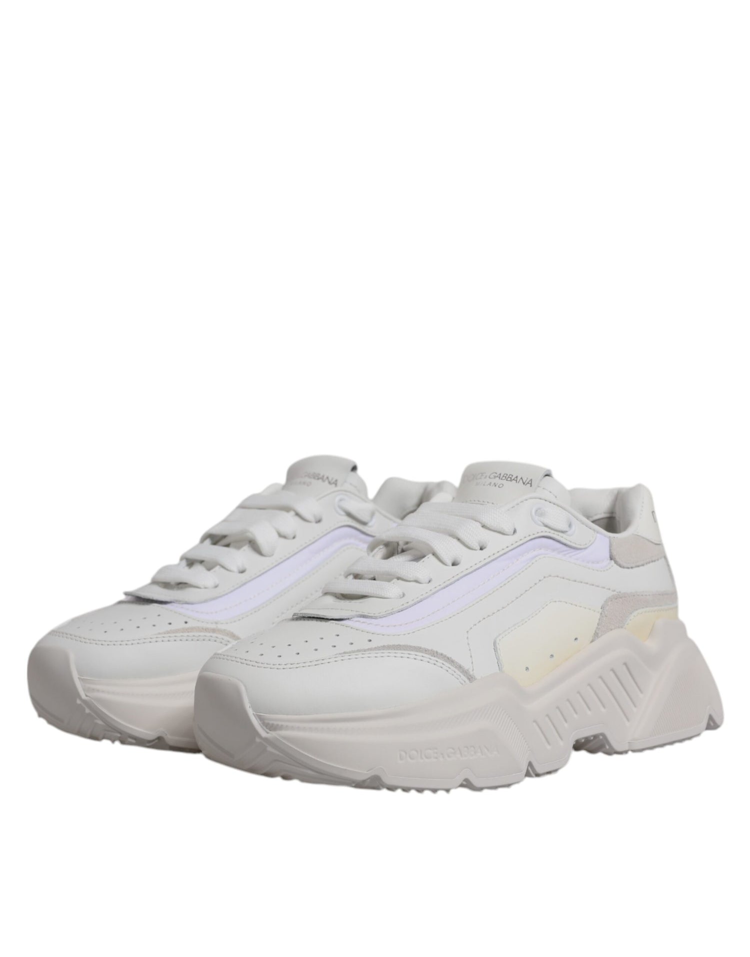 Dolce &amp; Gabbana White Daymaster Low Top Sneakers Shoes