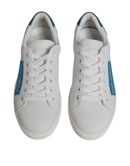 Dolce &amp; Gabbana White London Calf Leather Sneakers Shoes