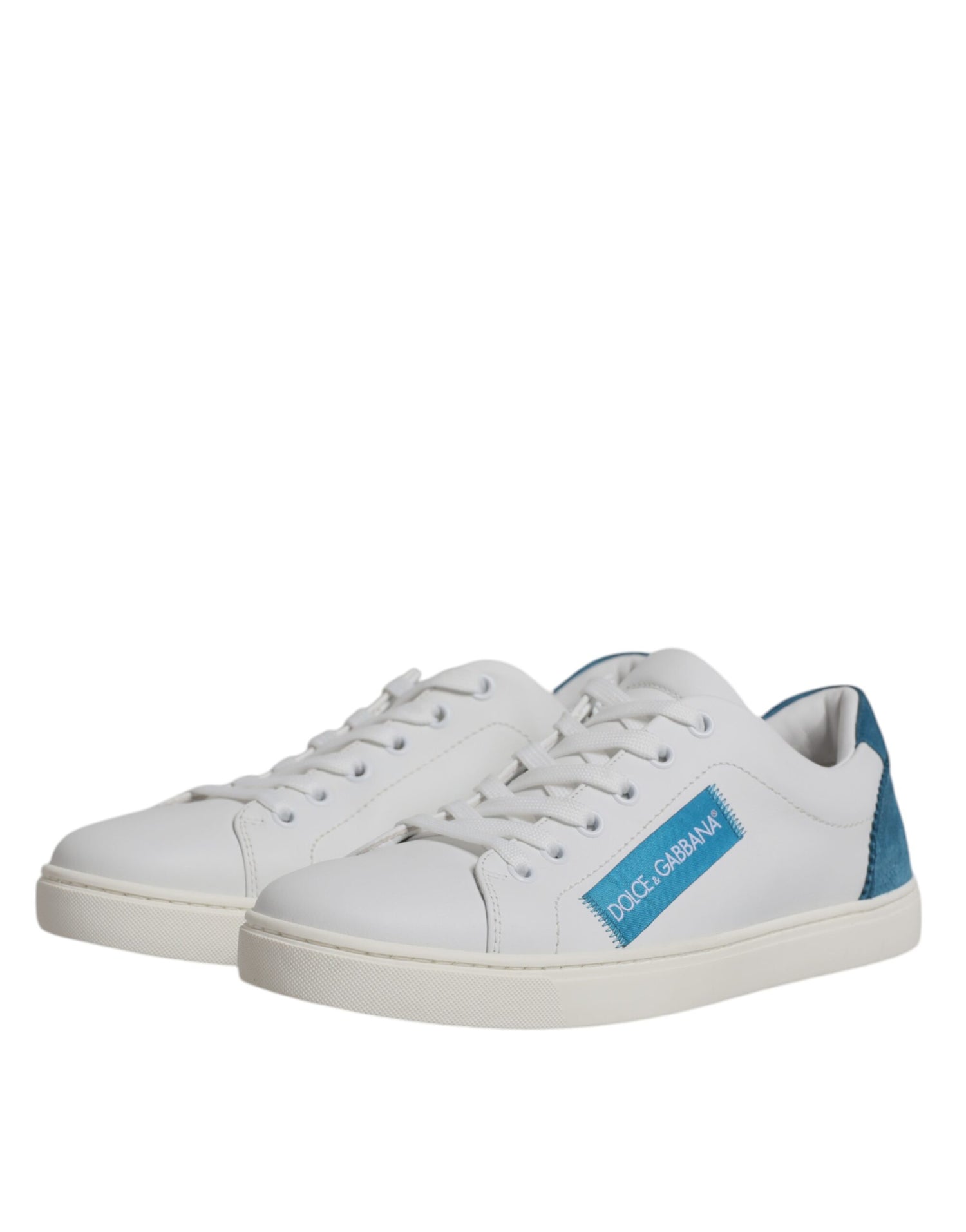 Dolce &amp; Gabbana White London Calf Leather Sneakers Shoes