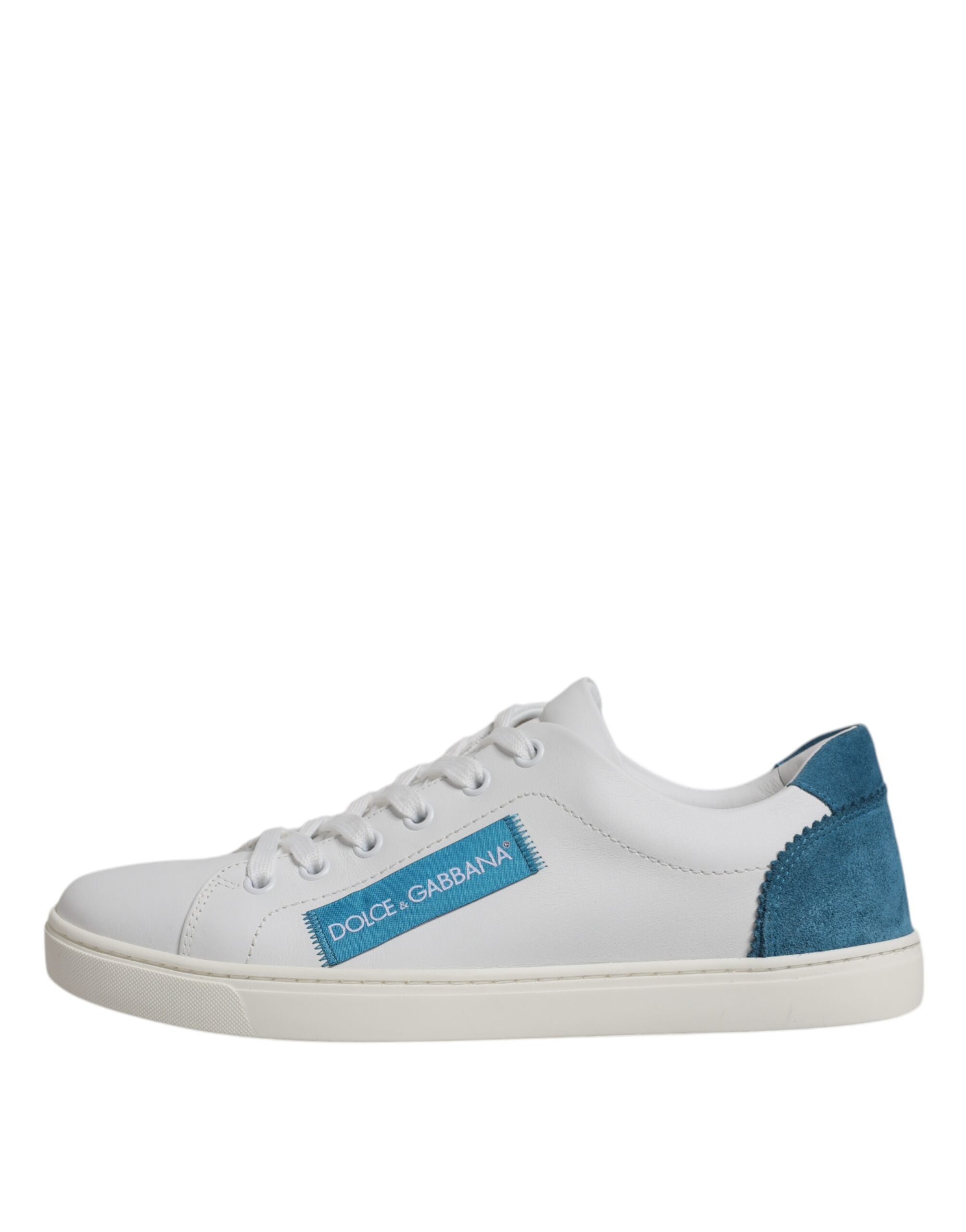 Dolce &amp; Gabbana White London Calf Leather Sneakers Shoes