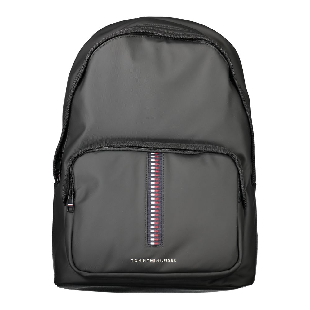 Tommy Hilfiger Black Polyethylene Backpack