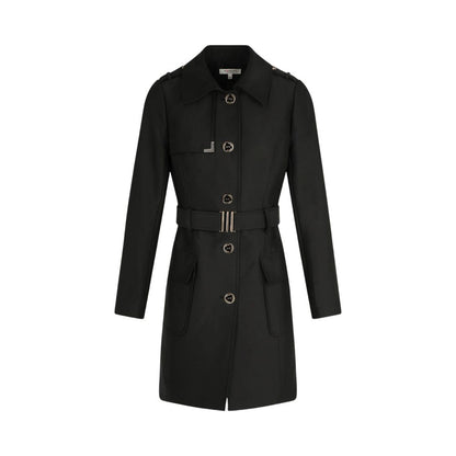 Morgan De Toi Black Polyester Jackets &amp; Coat