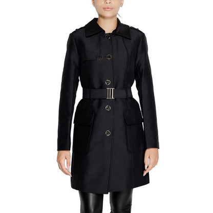 Morgan De Toi Black Polyester Jackets &amp; Coat