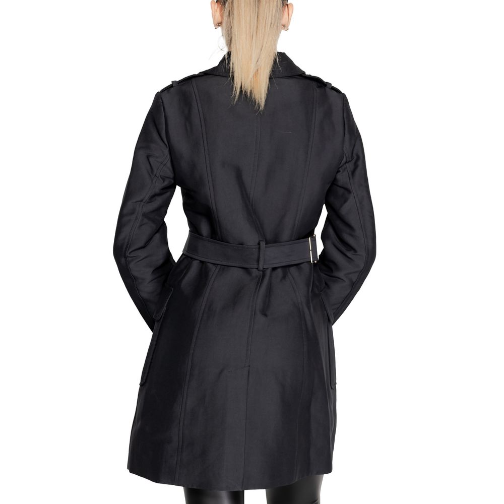 Morgan De Toi Black Polyester Jackets &amp; Coat