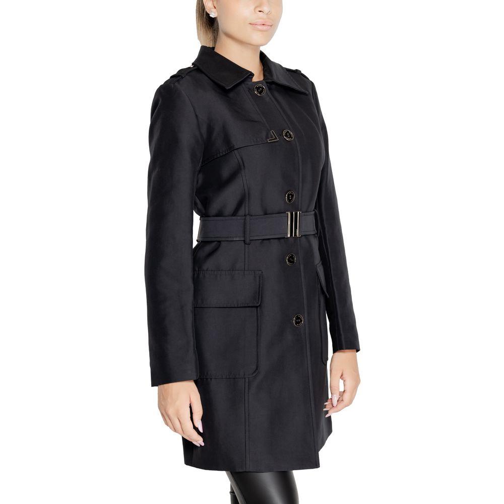 Morgan De Toi Black Polyester Jackets &amp; Coat