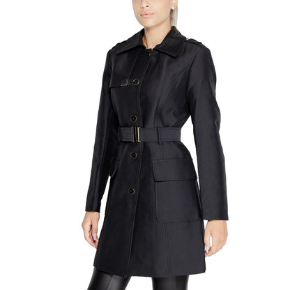 Morgan De Toi Black Polyester Jackets &amp; Coat