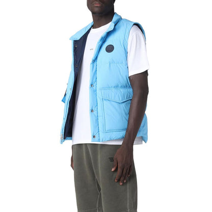 Woolrich Light Blue Polyester Vest