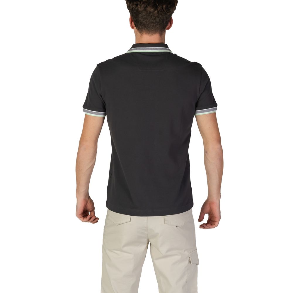 Hugo Boss Gray Cotton Polo Shirt