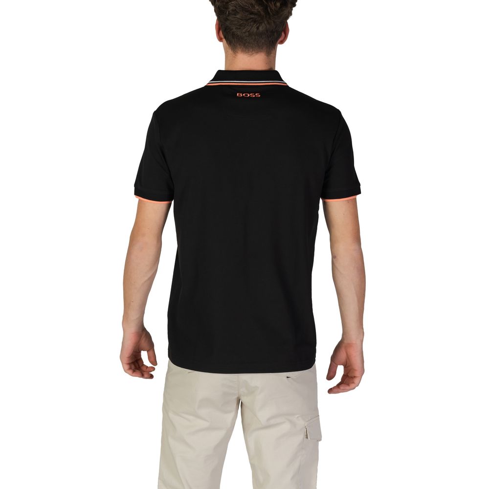 Hugo Boss Black Cotton Polo Shirt