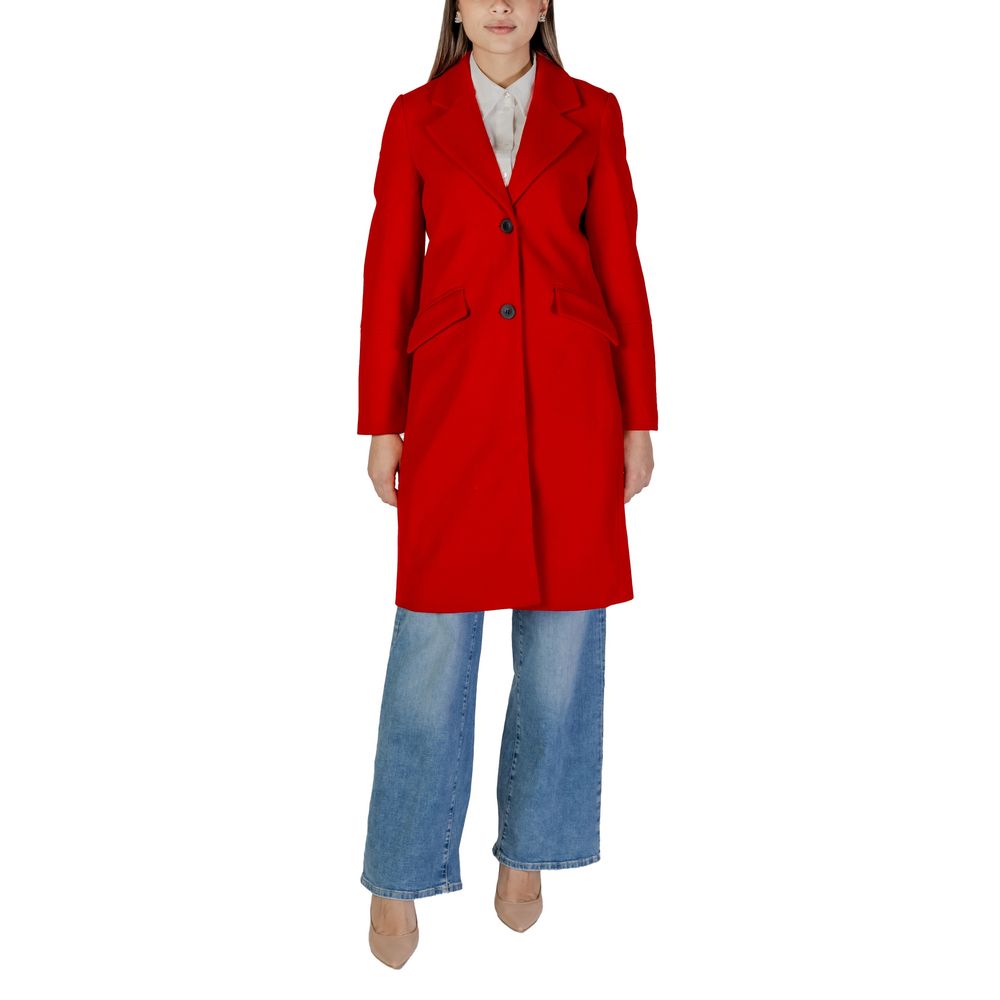 Vero Moda Red Polyester Jackets &amp; Coat