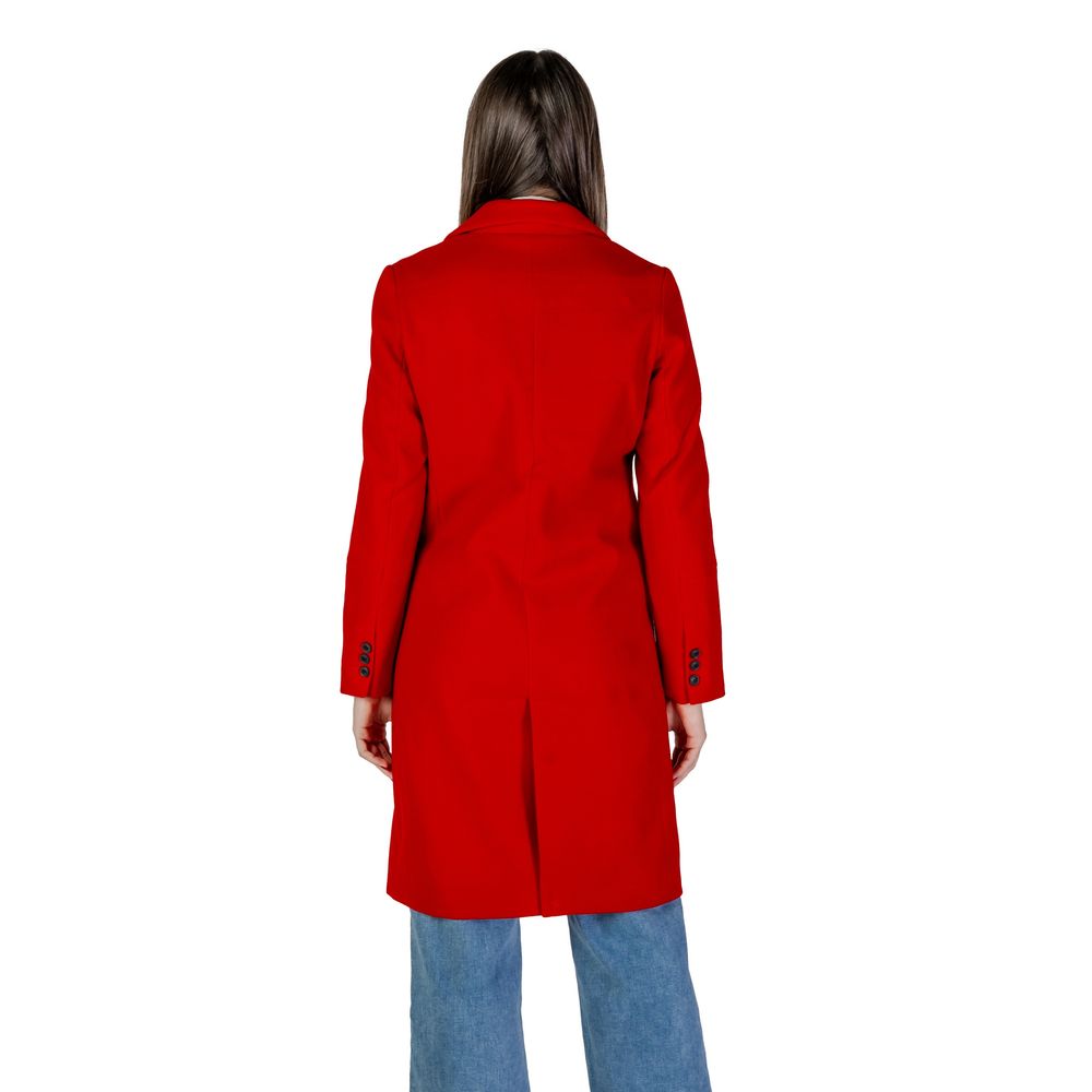 Vero Moda Red Polyester Jackets &amp; Coat