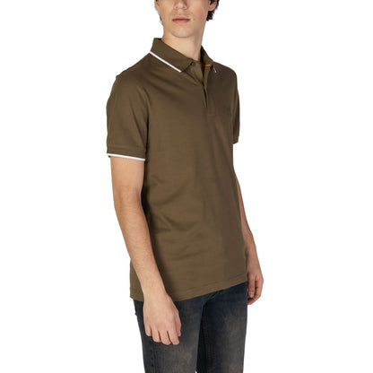 Hugo Boss Green Cotton Polo Shirt