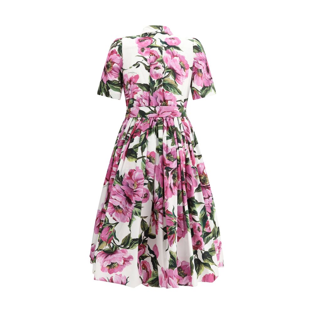 Dolce &amp; Gabbana Peony Print Chemisier Dress