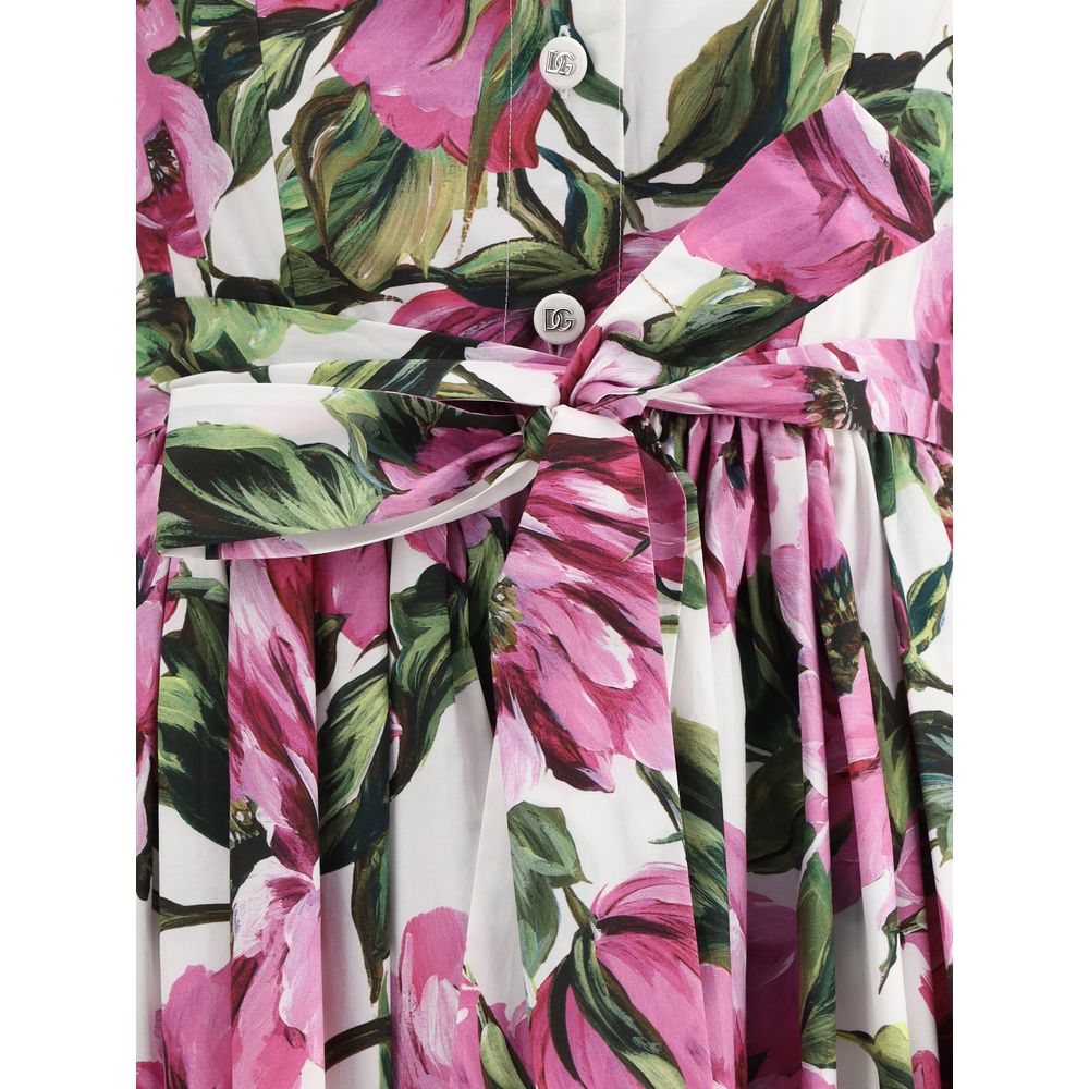 Dolce &amp; Gabbana Peony Print Chemisier Dress