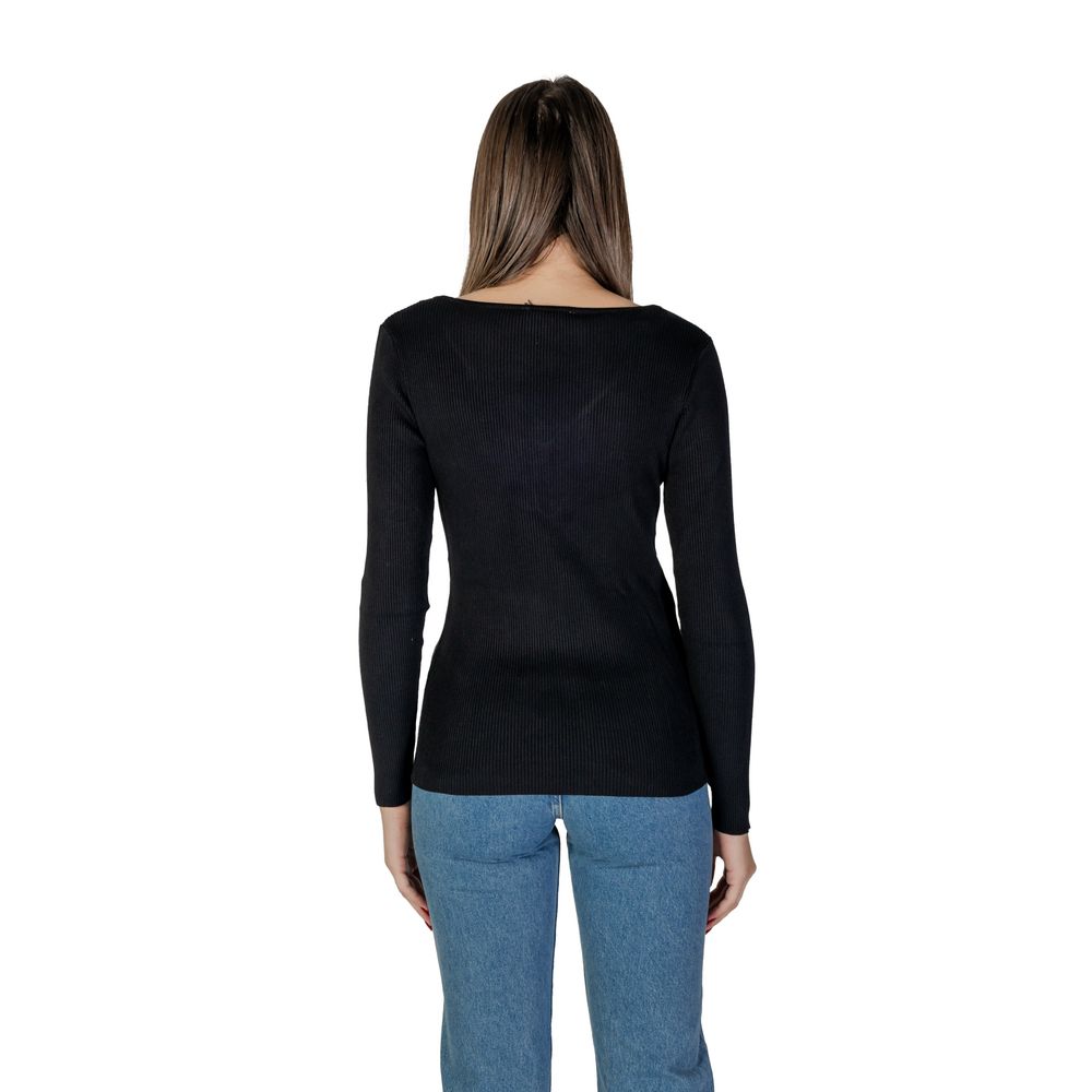 Morgan De Toi Black Polyamide Tops &amp; T-Shirt