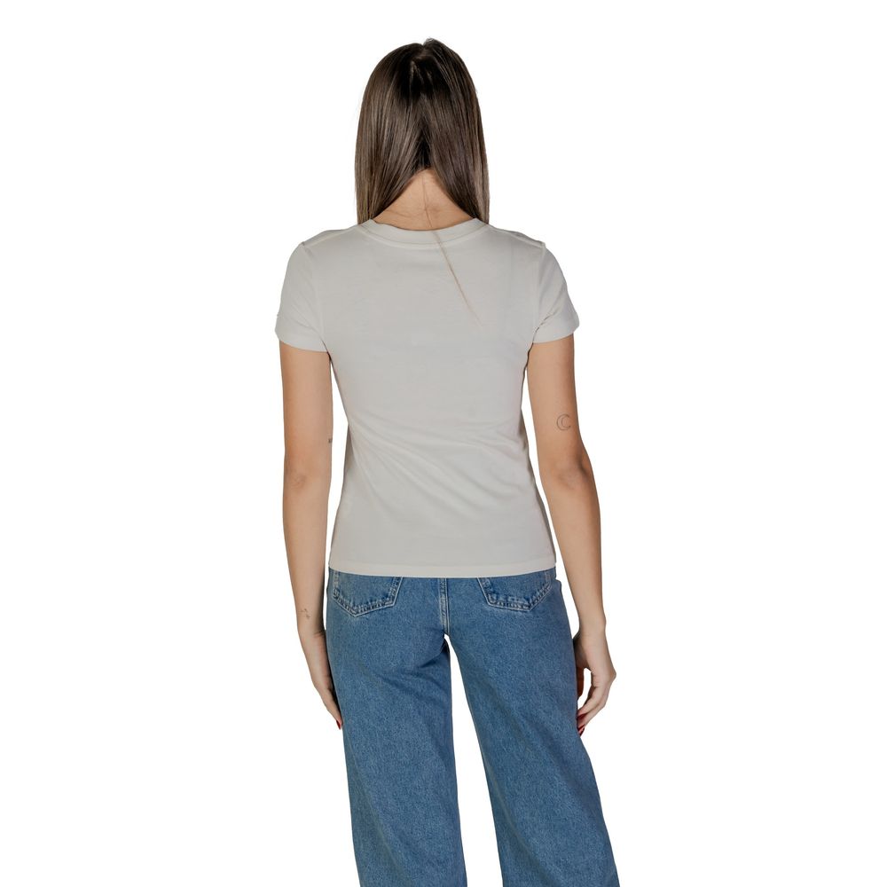 Calvin Klein Jeans Beige Cotton Tops &amp; T-Shirt