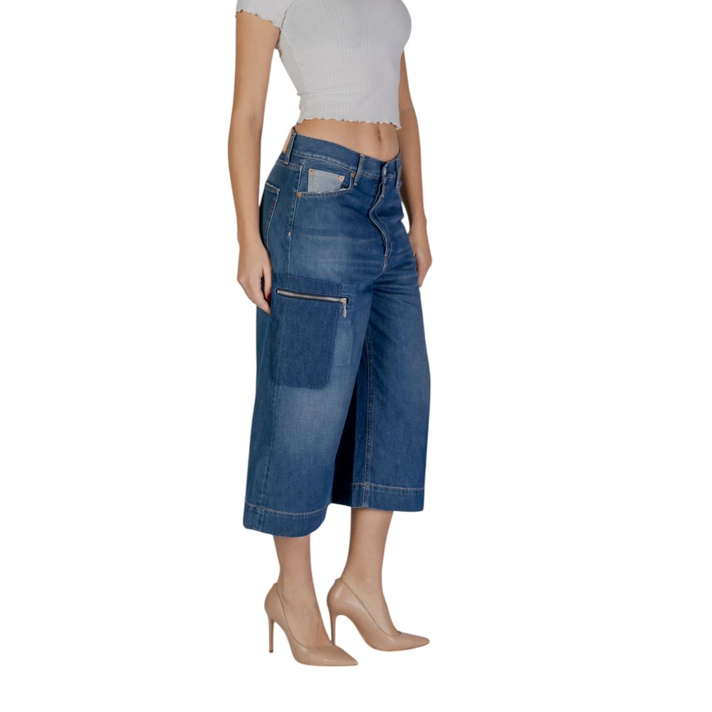 Replay Blue Cotton Jeans &amp; Pant