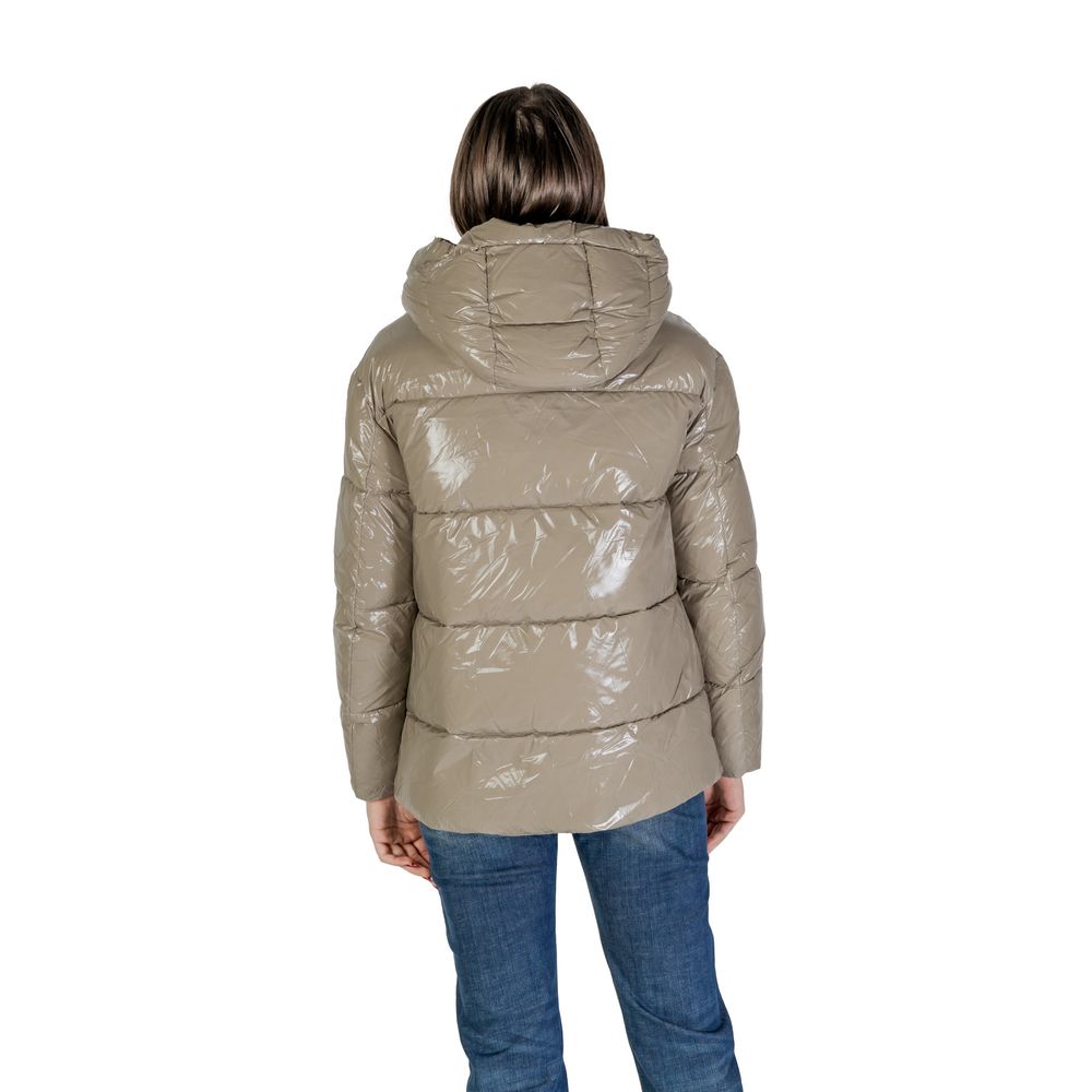 Blauer Beige Polyamide Jackets &amp; Coat