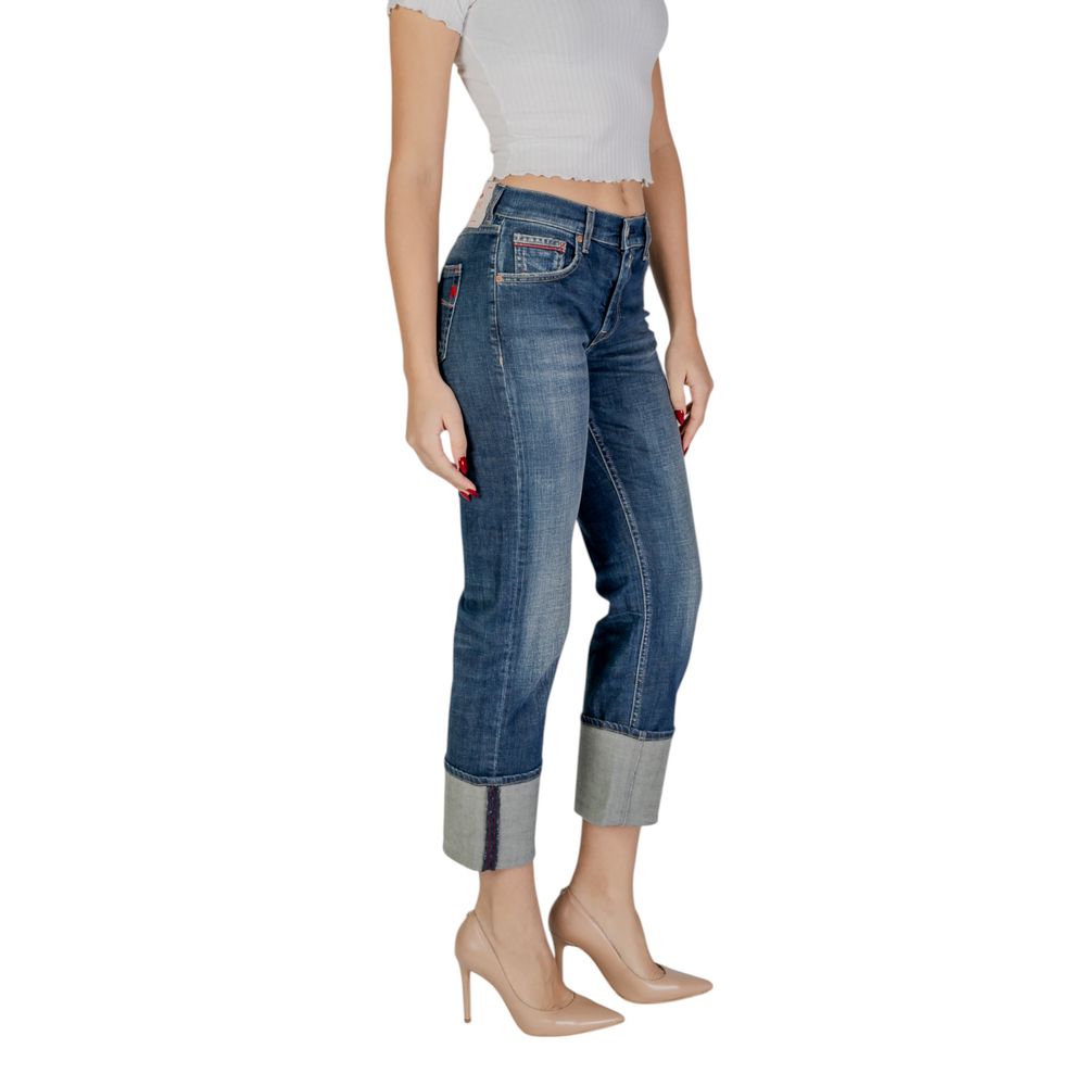 Replay Blue Cotton Jeans &amp; Pant