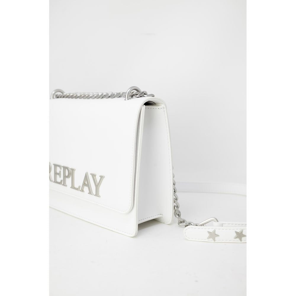 Replay White Polyethylene Handbag