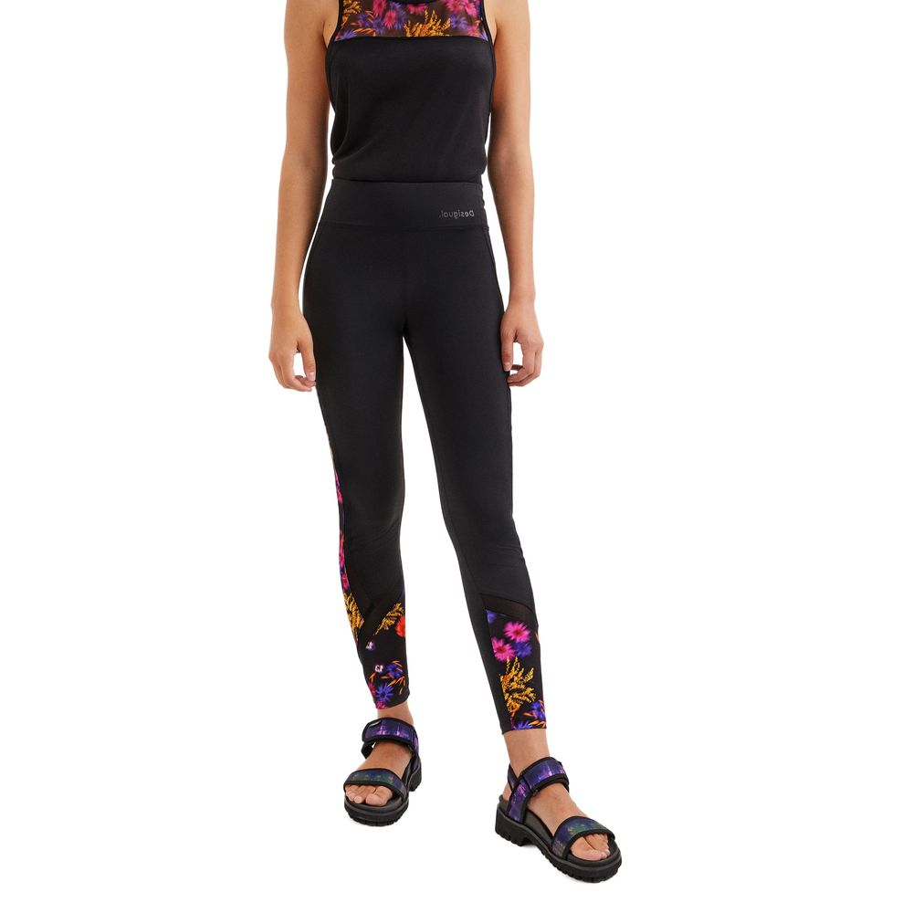 Desigual Black Elastane Jeans &amp; Pant