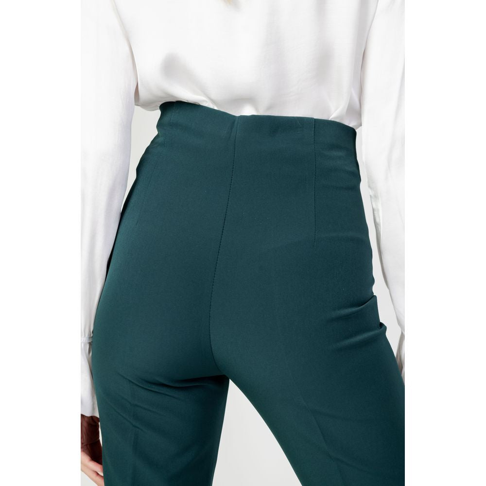 Sandro Ferrone Green Polyester Jeans &amp; Pant