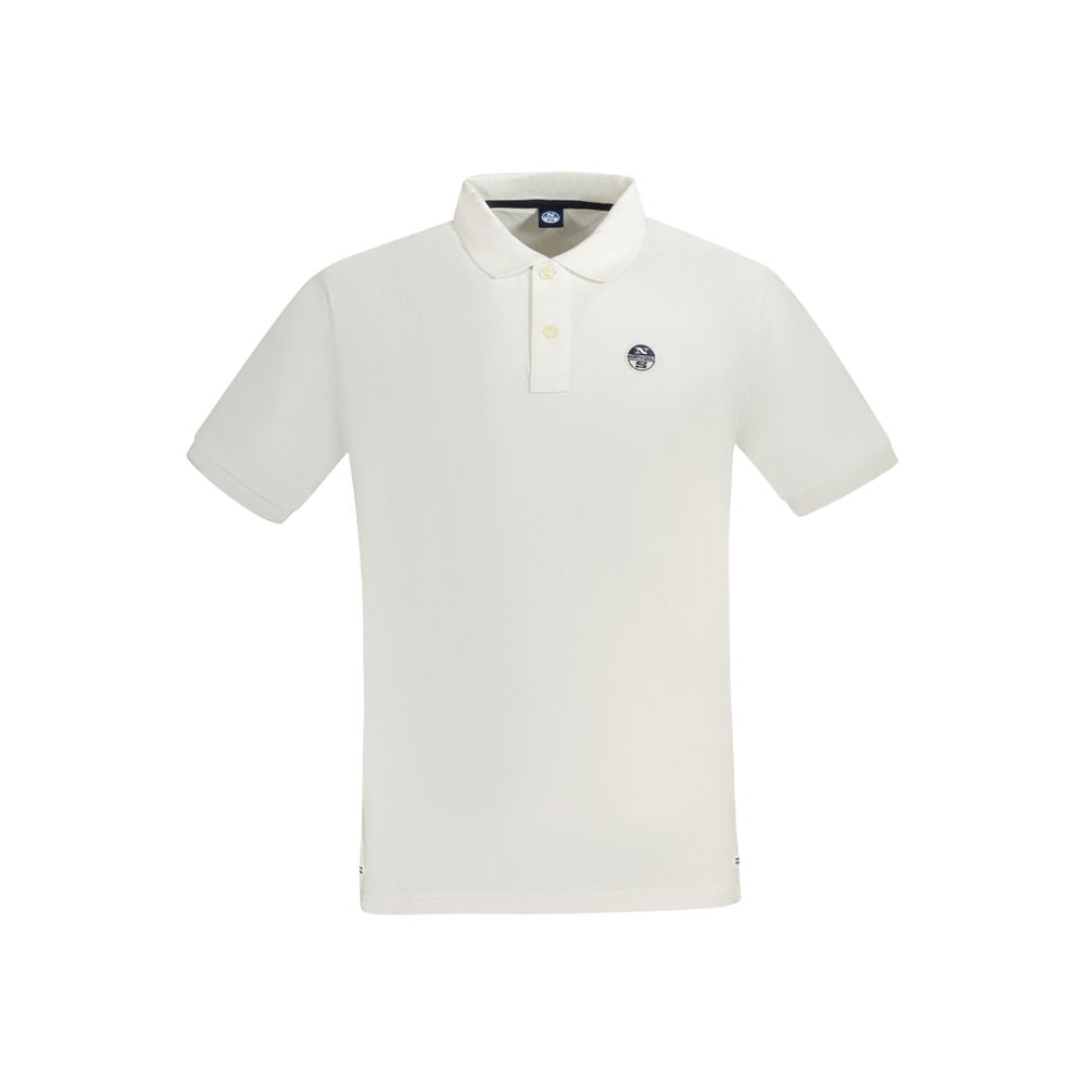 North Sails White Cotton Polo Shirt