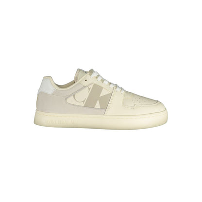 Calvin Klein White Polyester Sneaker