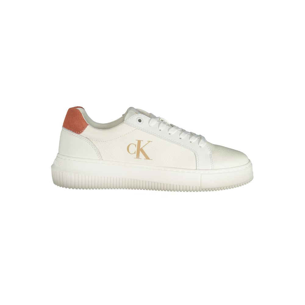 Calvin Klein White Polyester Sneaker