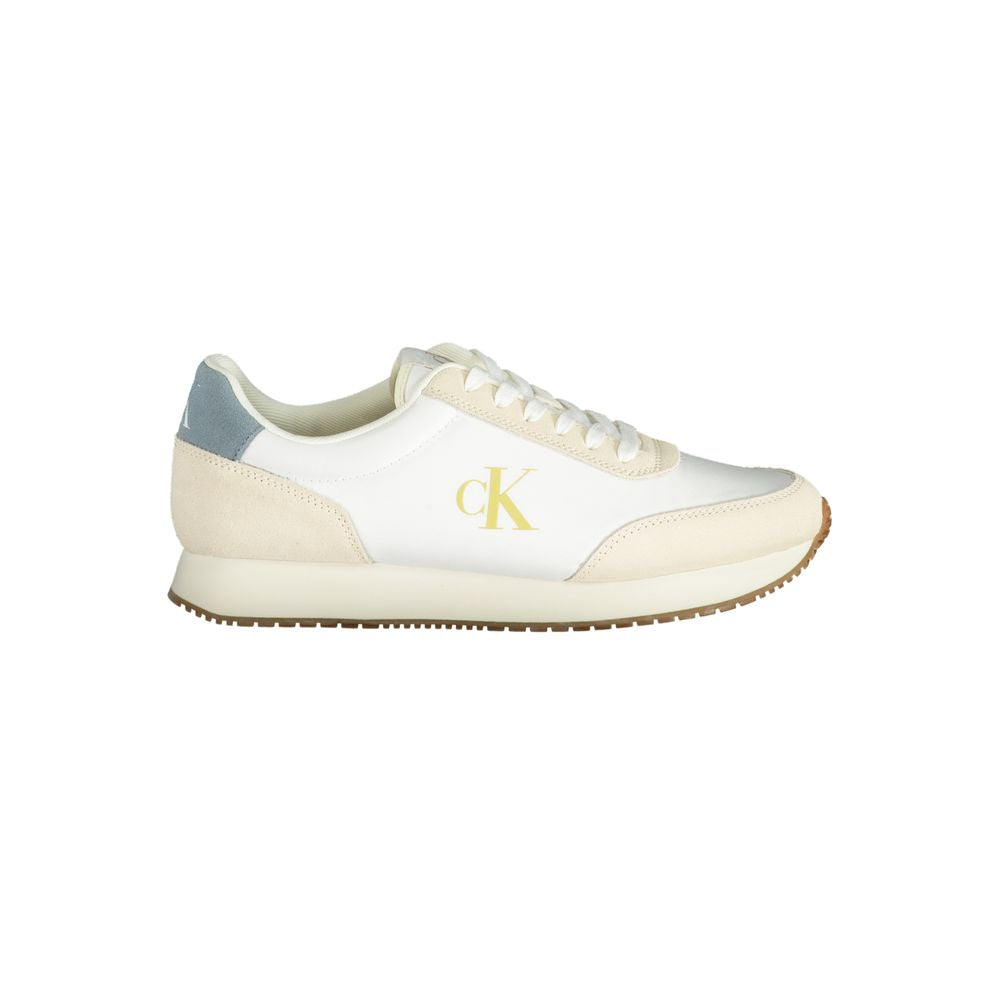 Calvin Klein White Polyester Sneaker