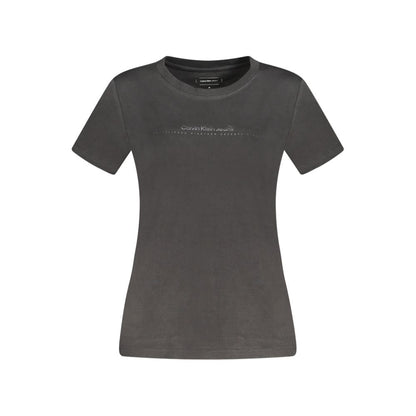 Calvin Klein Black Cotton Tops &amp; T-Shirt