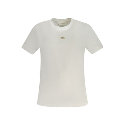 Calvin Klein White Cotton Tops &amp; T-Shirt