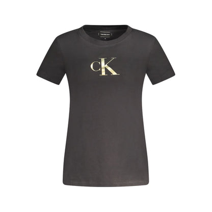 Calvin Klein Black Cotton Tops &amp; T-Shirt