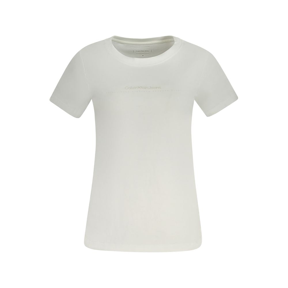 Calvin Klein White Cotton Tops &amp; T-Shirt