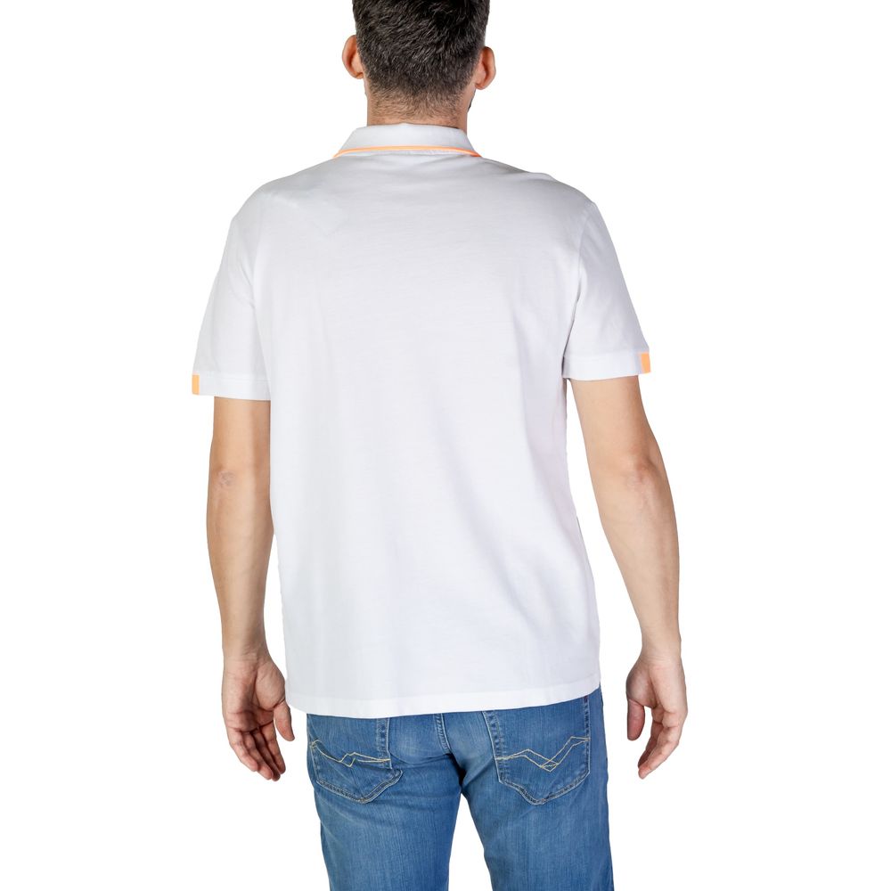 Refrigiwear White Cotton Polo Shirt