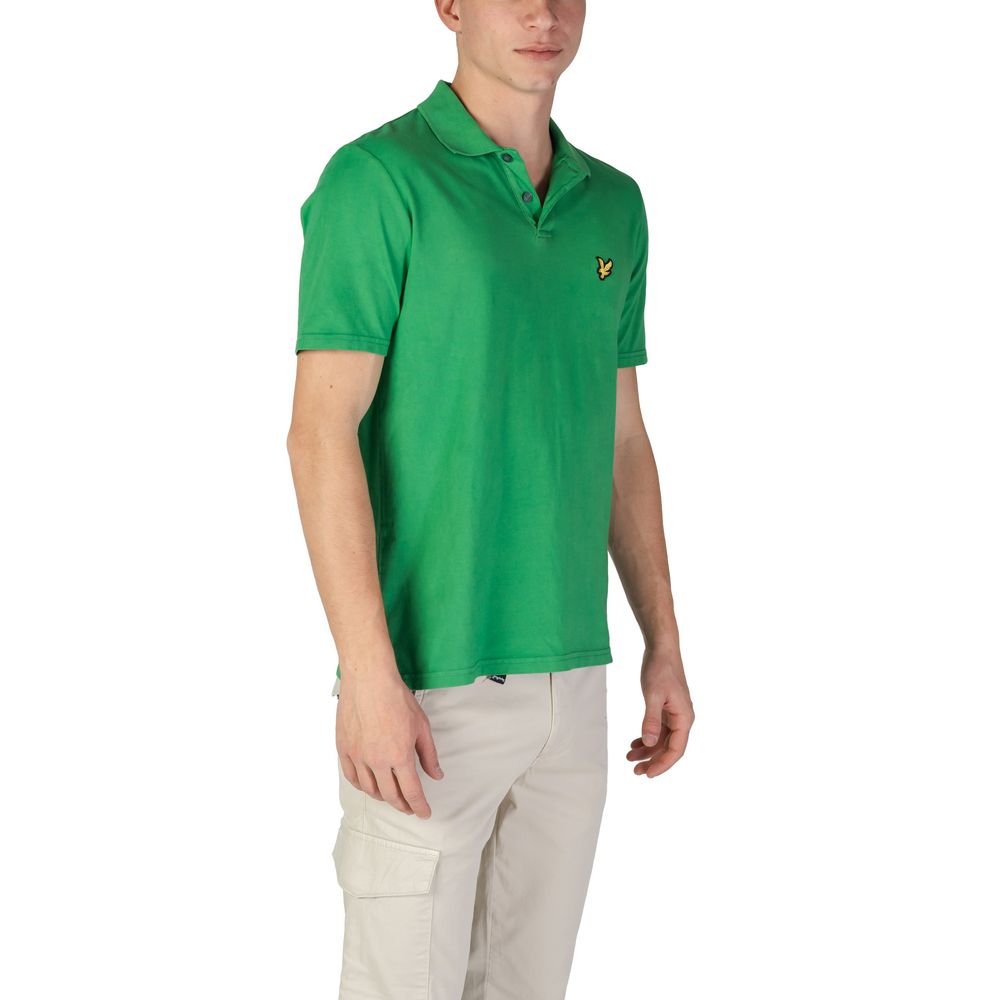 Lyle &amp; Scott Green Cotton Polo Shirt