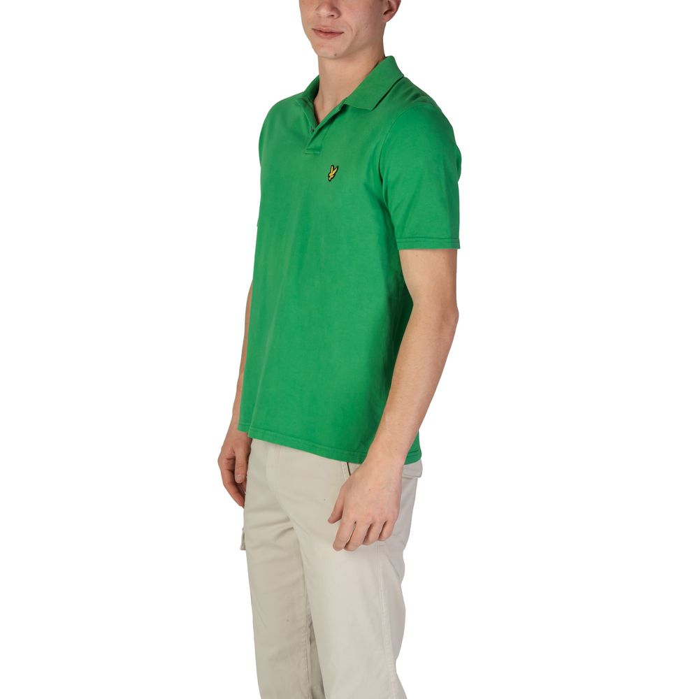 Lyle &amp; Scott Green Cotton Polo Shirt