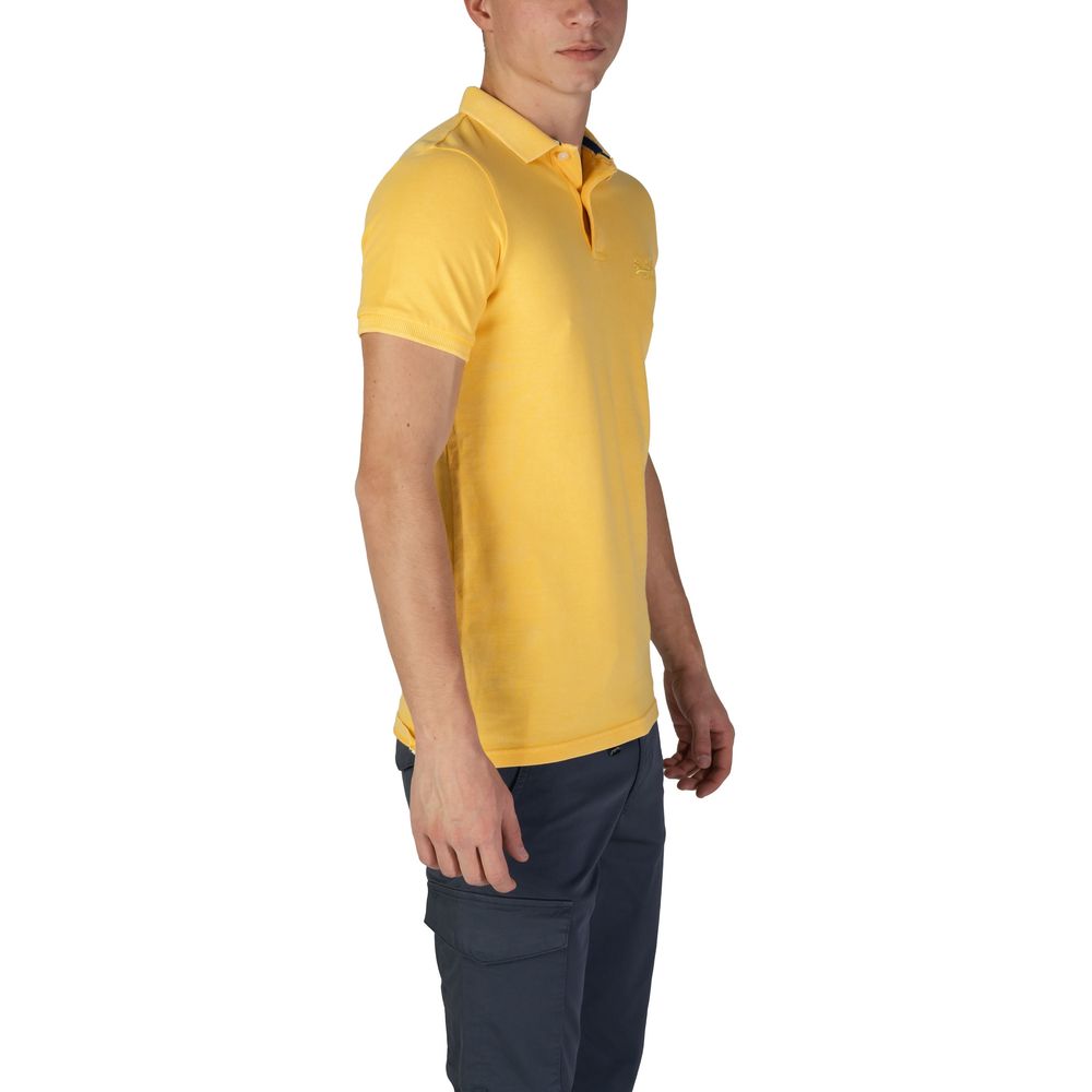 Superdry Yellow Cotton Polo Shirt