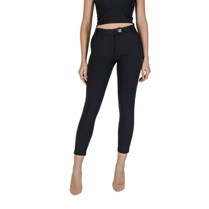 Rinascimento Black Polyester Jeans &amp; Pant