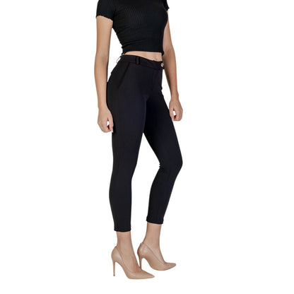 Rinascimento Black Polyester Jeans &amp; Pant