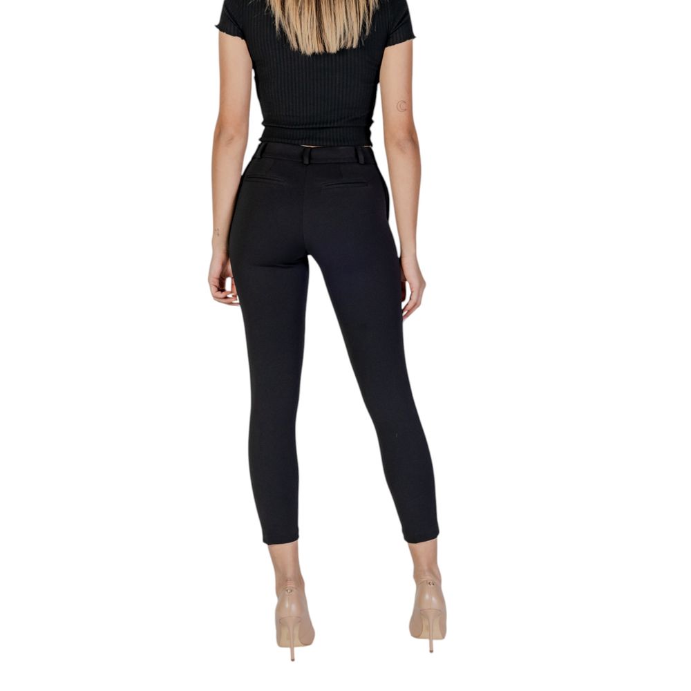 Rinascimento Black Polyester Jeans &amp; Pant