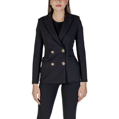 Rinascimento Black Polyester Suits &amp; Blazer