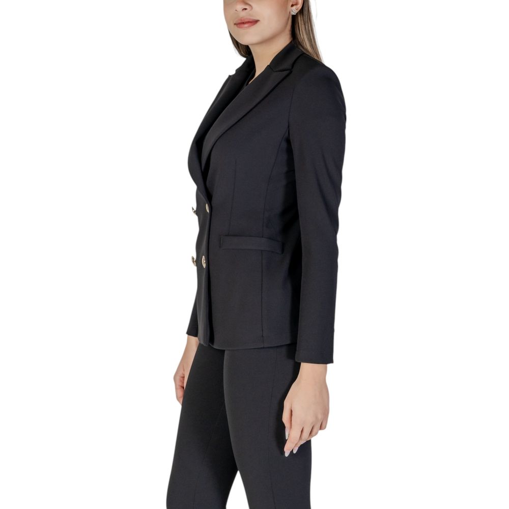 Rinascimento Black Polyester Suits &amp; Blazer