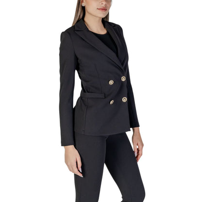 Rinascimento Black Polyester Suits &amp; Blazer