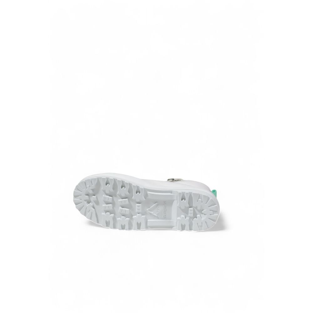 Superga White Fabric Sneaker