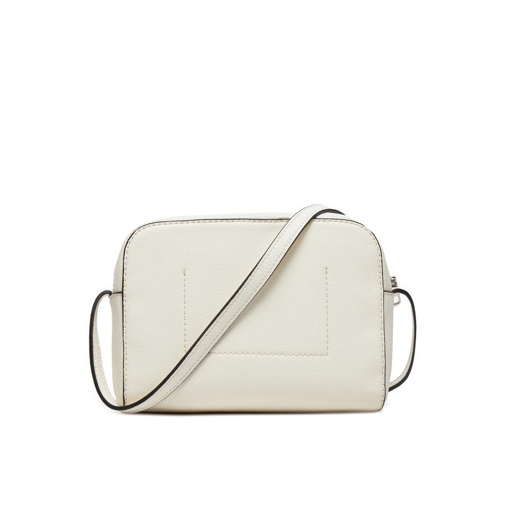 Calvin Klein Jeans White Synthetic Leather Handbag