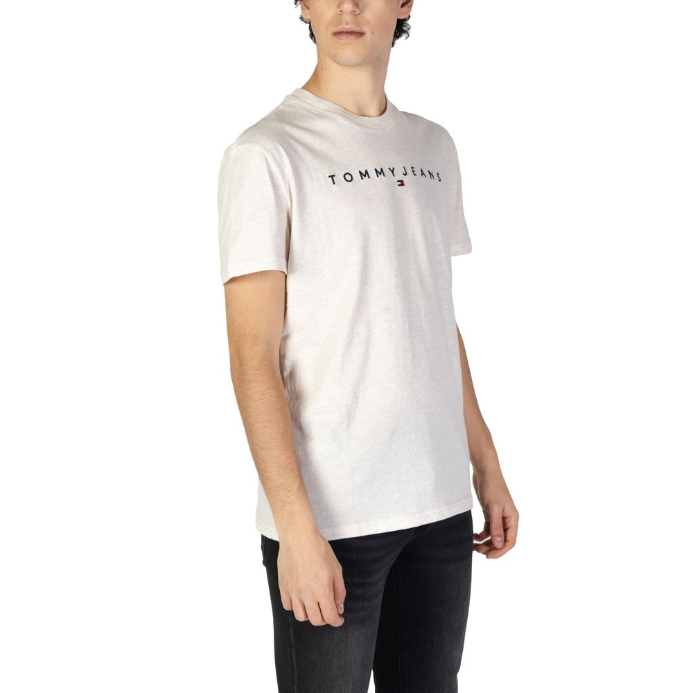 Tommy Hilfiger Jeans Beige Cotton Rigenerato T-Shirt