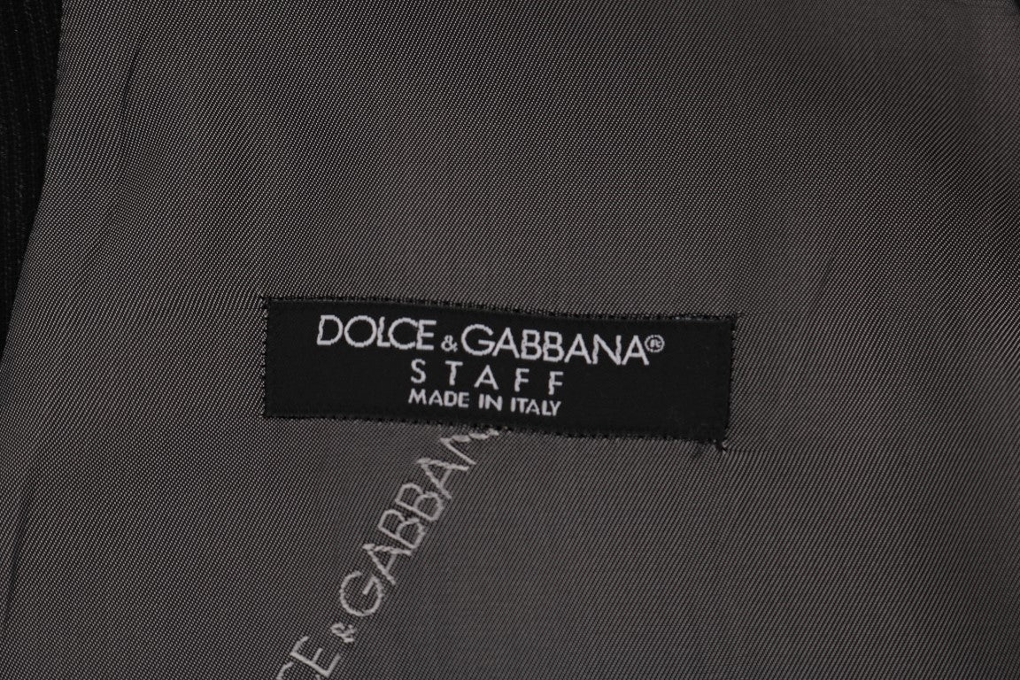 Dolce &amp; Gabbana Elegant Striped Waistcoat Vest